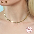Женский Чокер-змейка ROXI, классическое Необычное Ожерелье-цепочка из стерлингового серебра 100% пробы, пикантное свадебное Ювелирное Украшение