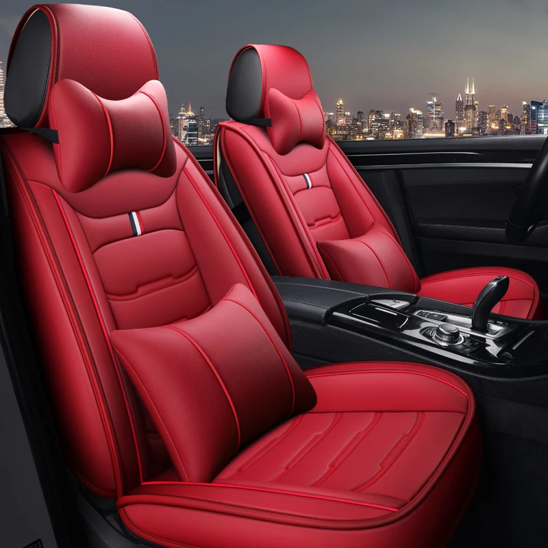 Чехлы для автокресел из искусственной кожи с полным покрытием hyundai genesis equus creta ix25