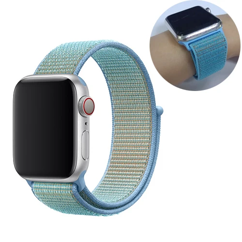 30 Ремешок для спортивных часов для apple watch, ремешок 42 мм, 38 мм, версия apple watch 5/4/3/2/1 наручных часов iwatch, ремешок 44 мм 40 мм двухслойный нейлоновый переплет ремешок для часов - Цвет ремешка: 30