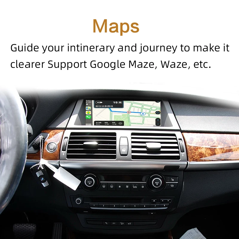 Sinairyu Wi-Fi беспроводной Apple Carplay автомобиль играть для BMW CIC X1 X3 X5 X6 E70 E71 E84 F25 Android