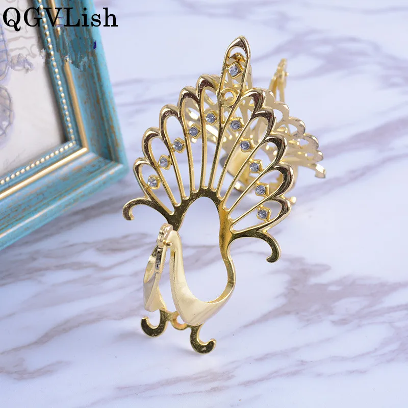 2 шт. крючки для штор с павлином кисточками шапкой вешалкой Аксессуары