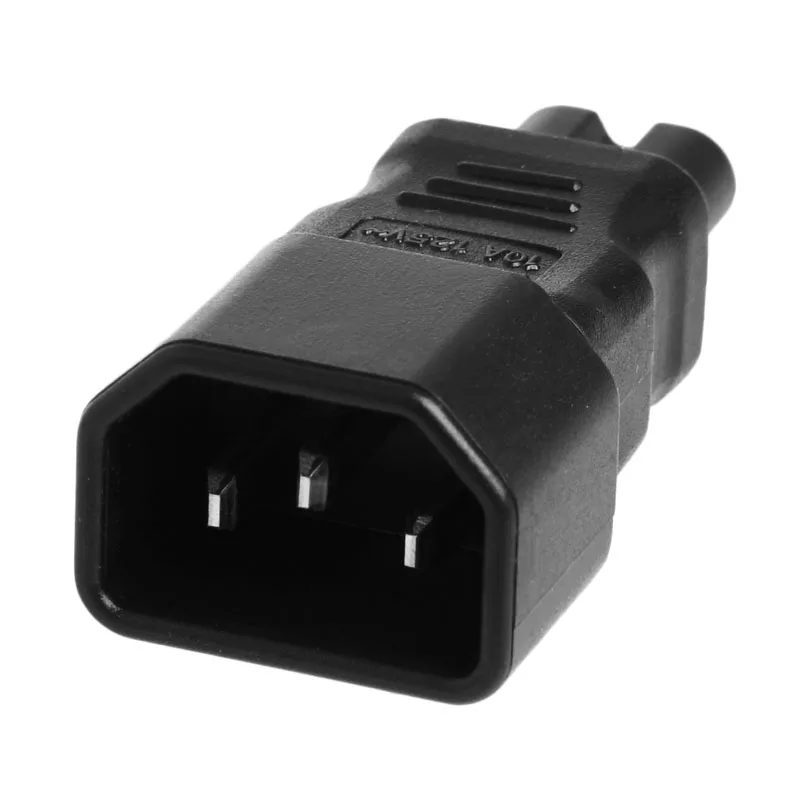 IEC 320 чайник 3 контактный C14 мужчина к C7 женский Мощность конвертер адаптер штекер