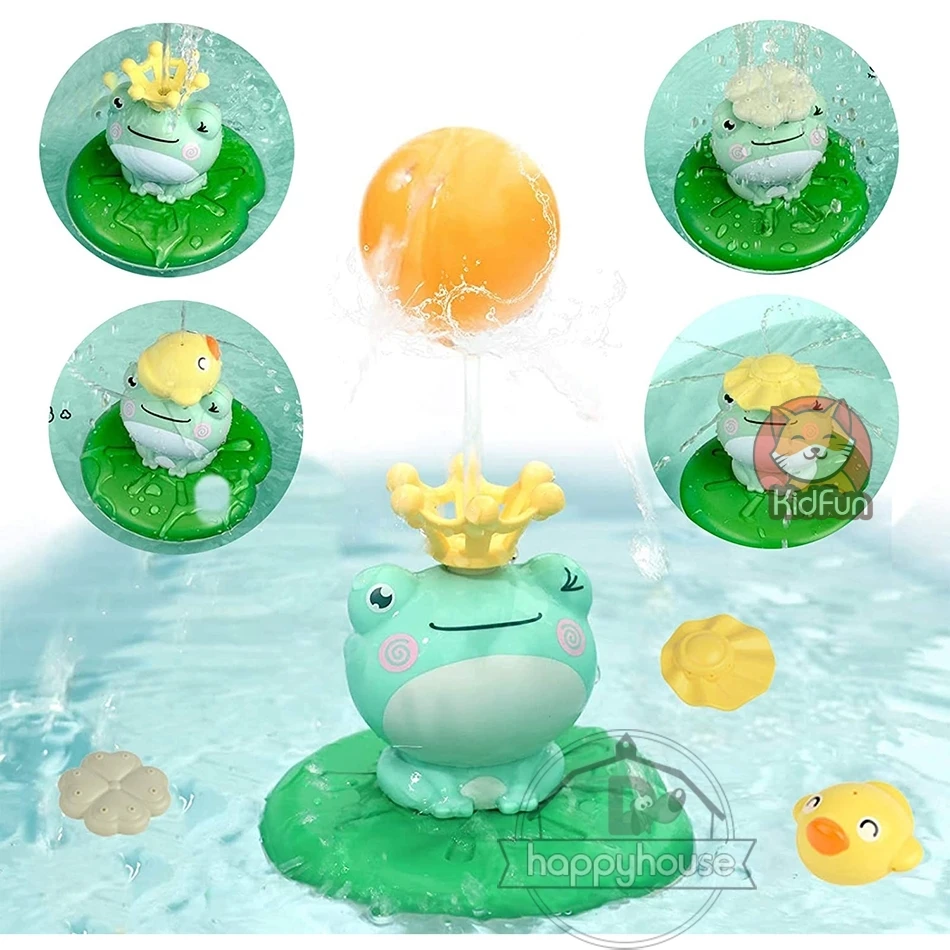 

Baby Bath Toys Spray Water Shower Swim Pool Bathing Toys for kids Spinning Boat with Toy Lions Bathtub Toys for Toddlers Kids