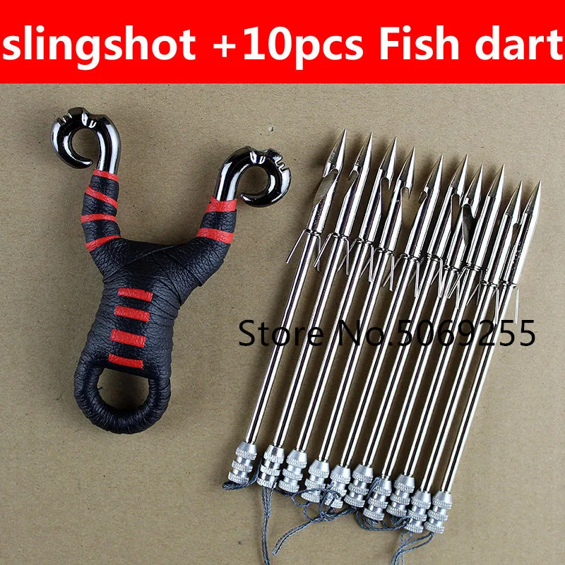 Powerful Multi-function Archery Bowfishing Shooting Fish Slingshot Catapult Arrow Darts Hunting Bow Fishing Sling Shot Kit | Спорт и