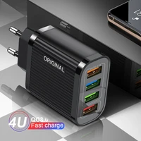 quick charge 3 0 for samsung charger 18w qc 3 0 fast charging for iphone11 pro xiaomi mi wall travel 4 ports usb charger adapter