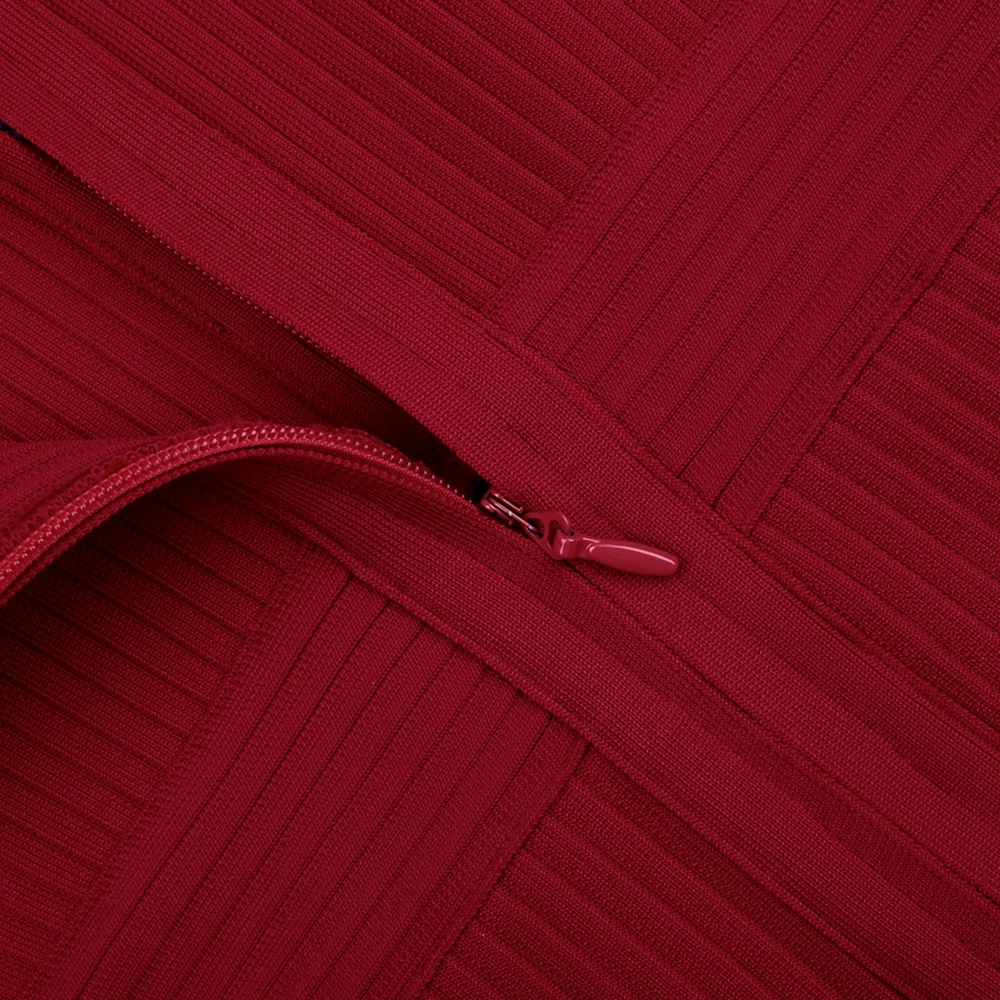 

Deer Lady Summer Dress 2020 New Arrivals Sexy V Neck Red Long Sleeve Bandage Dress Bodycon Dress Celebrity Club Dress Party Club