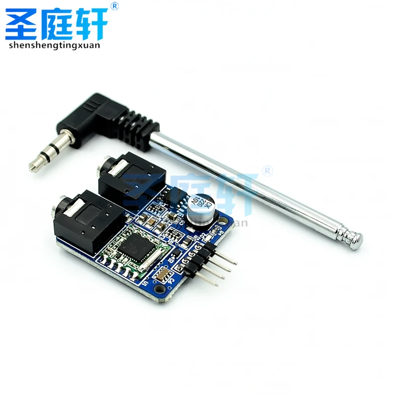 FM-радиомодуль TEA5767 5 В для Arduino радио 76-108 МГц I2C связь с бесплатной кабельной