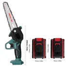 Портативная беспроводная Электрическая цепная пила для деревообработки, беспроводная Электрическая цепная пила, цепная пила для обрезки аккумулятора, садовая лесопила