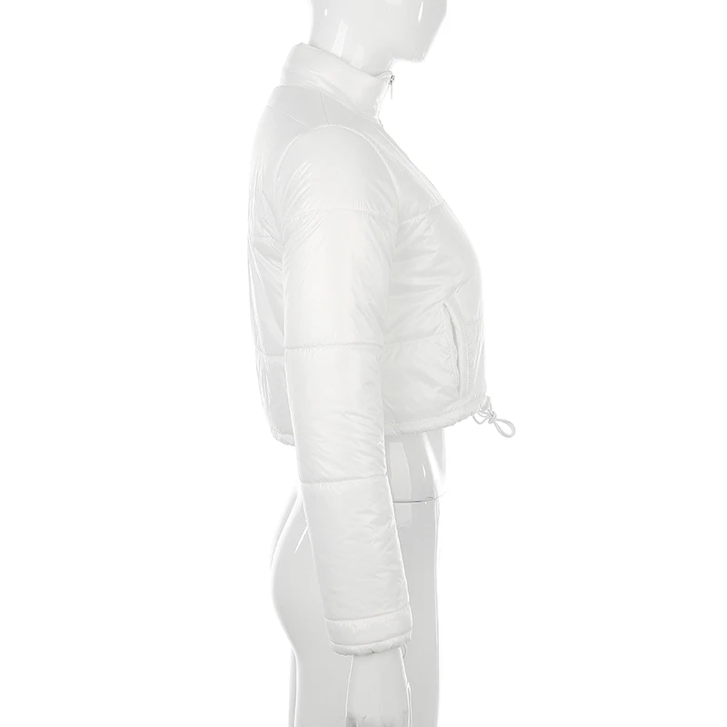 Darlingaga, модная зимняя куртка, для женщин, Turtlenenck, на завязках, парка, пальто, Женский пуховик, укороченные, теплые пальто, верхняя одежда, пальто