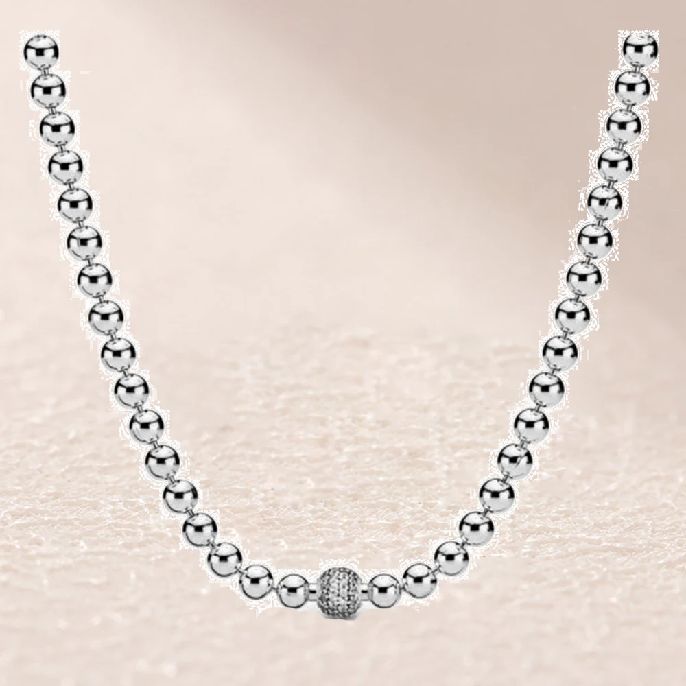 

398565C01 Beads & Pave Necklace