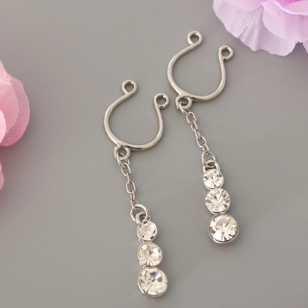 2 шт. регулируемые кольца для пирсинга без пирсинга|Украшения тела| |