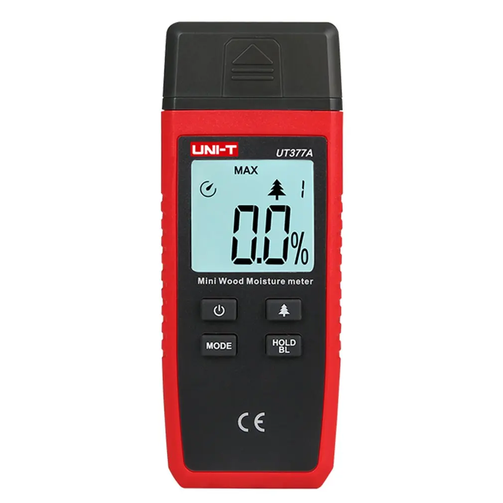 

UT377A Digital Wood Moisture Meter Hygrometer Humidity Tester For Paper Plywood Wooden Materials LCD Backlight Display