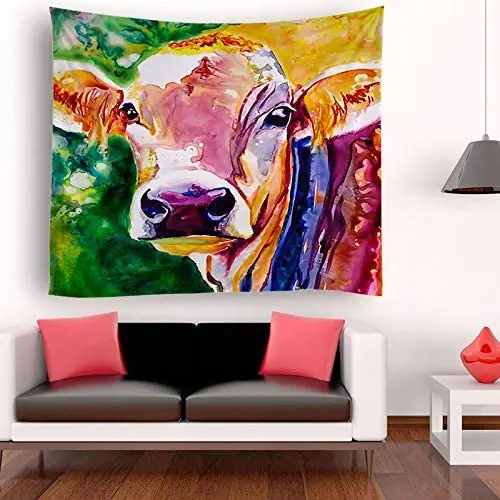 

Funny Animal Tapestry Colorful Tapestry Wall Hanging Hippie Art