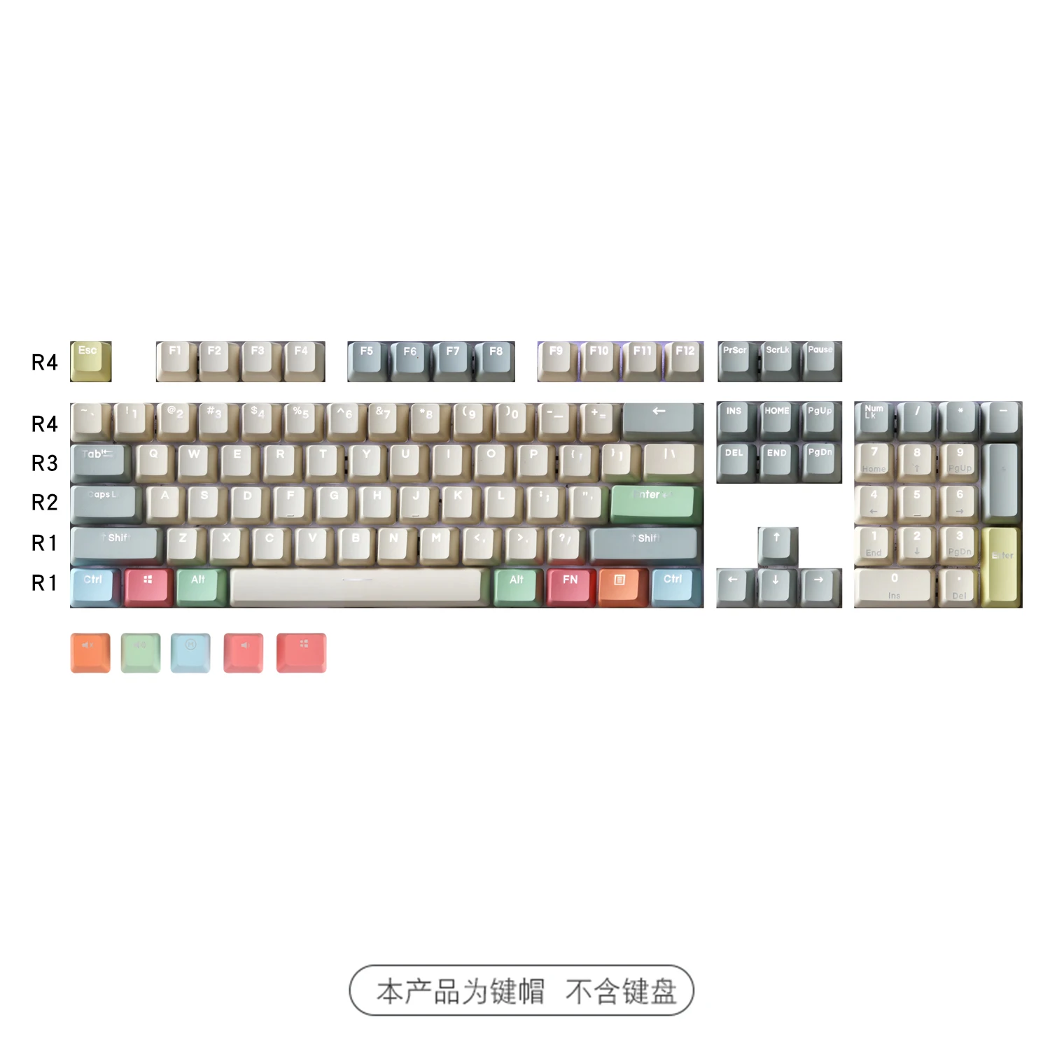 

Canvas keycap PBT two-color translucent keycap 87 108 canvas MX6.0 8.0 keycap 104 cherry