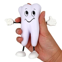 5pcs dental teeth shape gift soft pu toy tooth model gift material clinic dentistry for dental clinic