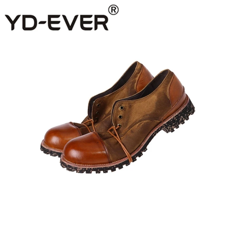 Итальянские мужские туфли-оксфорды ручной работы из натуральной кожи