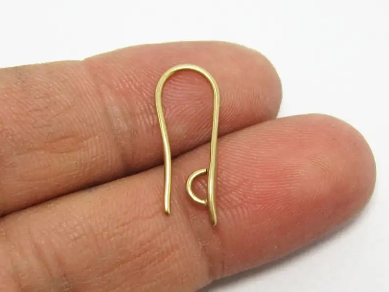 

Латунные заушники для сережек, 30 шт., фурнитура для сережек, 21 мм, зажим для сережек из сырой латуни R253