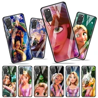 rapunzel disney movie for samsung galaxy s20 fe ultra note 20 s10 lite s9 s8 plus luxury tempered glass phone case cover
