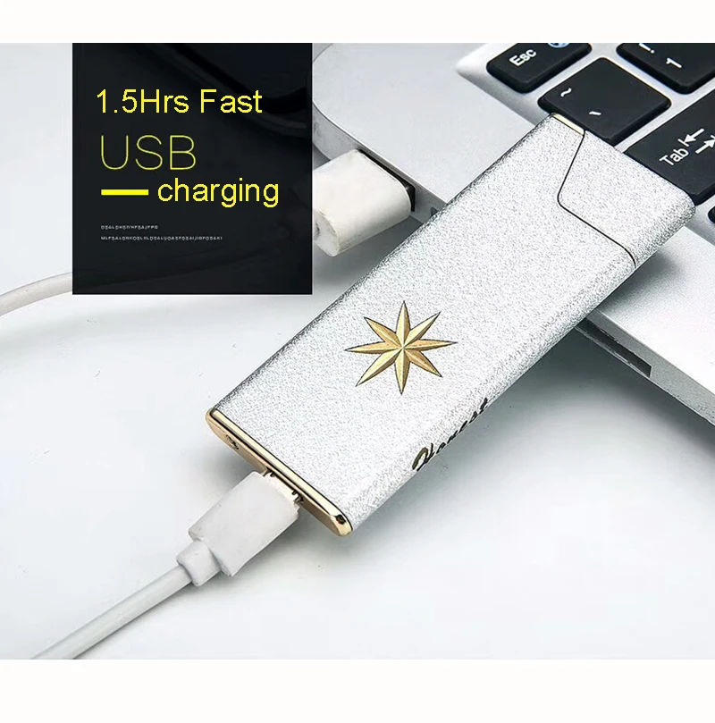 Новое поступление Высокое качество USB электрическая Быстрая зарядка Зажигалка