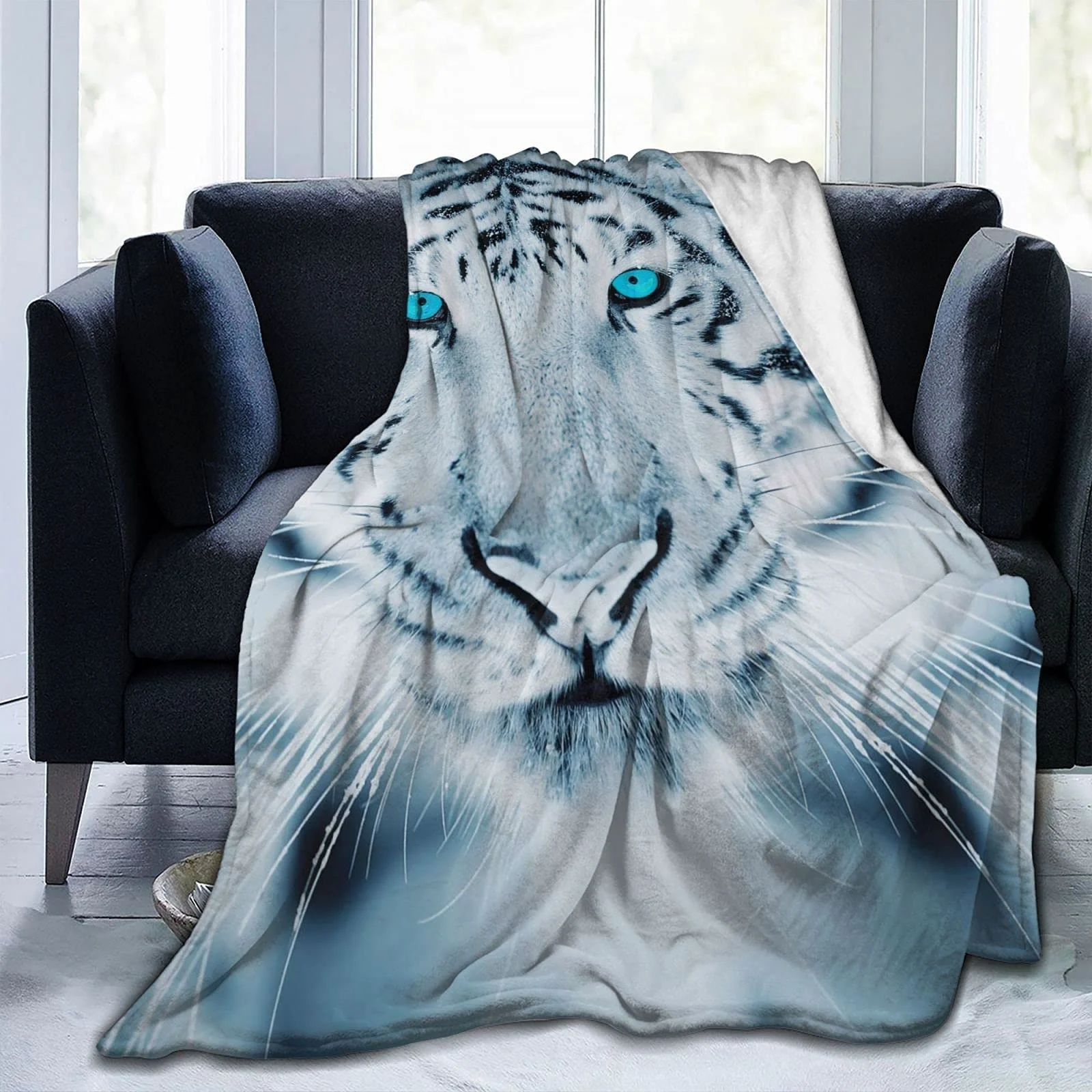 

Smooth Shark Shots Gifts For Men Four Seasons Premium Flannel Super Soft Warm Blanket Sheets Outdoor Wagon Office 80*60 Inch