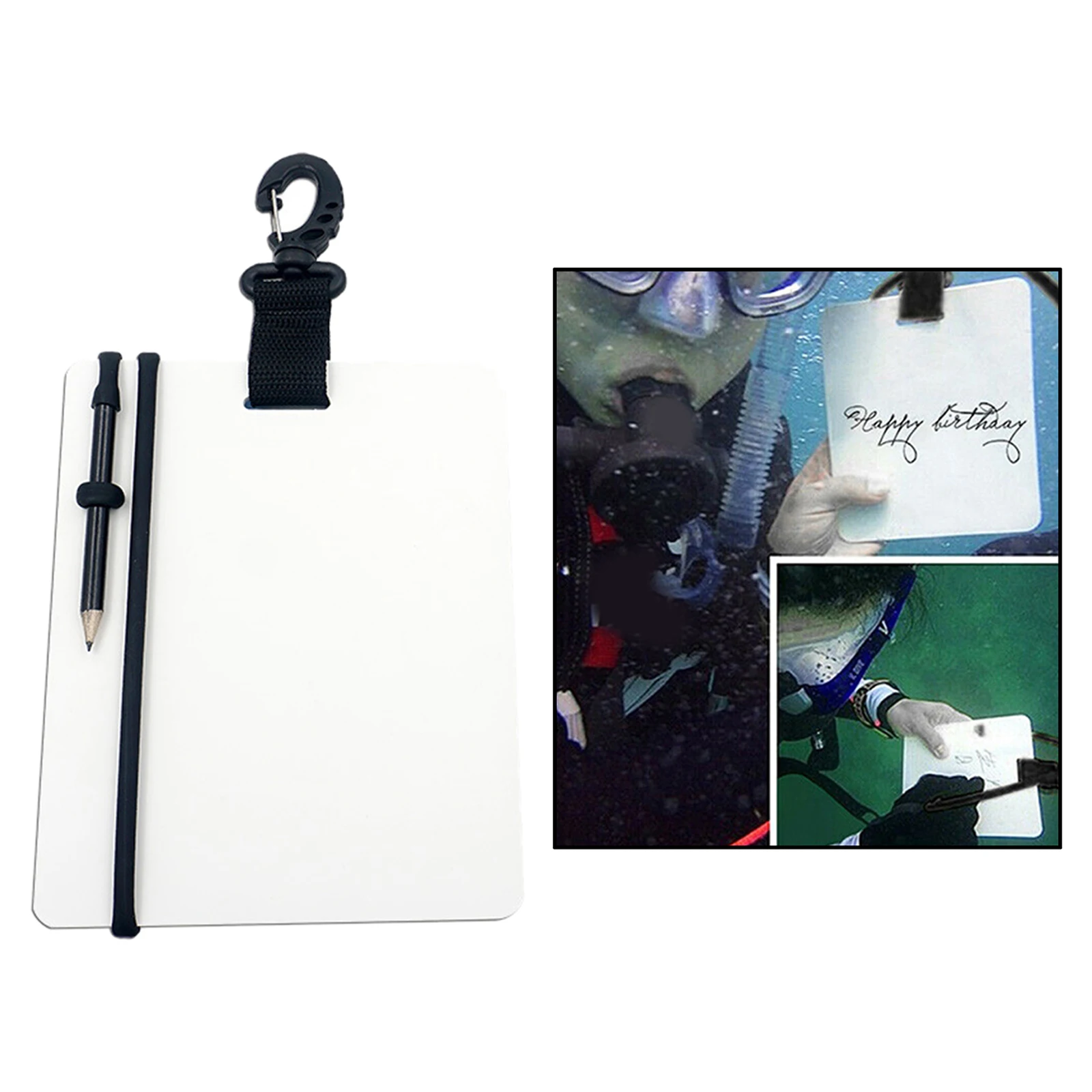 Waterproof Underwater Writing Slates Tablet Notebook for Diving Swimming​ | Спорт и развлечения
