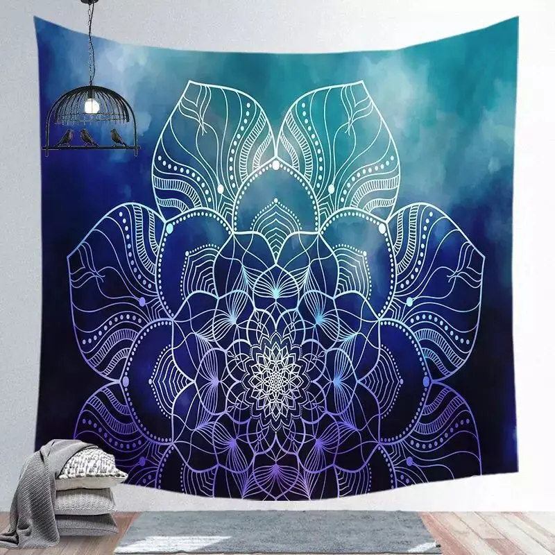 

Mandala Polyester Background Tapestry Square Beach Towel Wall Hanging Blanket Digital Printing Rectangle Beach Blanket