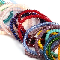 the new hot style 1 piece of natural fashion colorful 4x6mm glass crystal beaded bracelet handmade necklace accessories