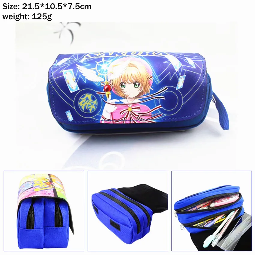 

Мультяшный холщовый чехол-карандаш для карт для мальчиков и девочек, студенческий пенал, портативная дорожная косметичка на молнии, пенал д...