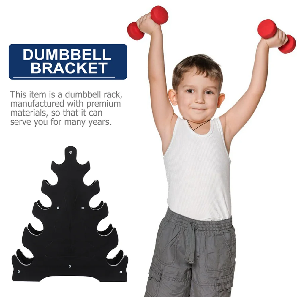 

1pc Dumbbell Fixing Rack Stable Triangle Shaped Dumbbell Storage Stand