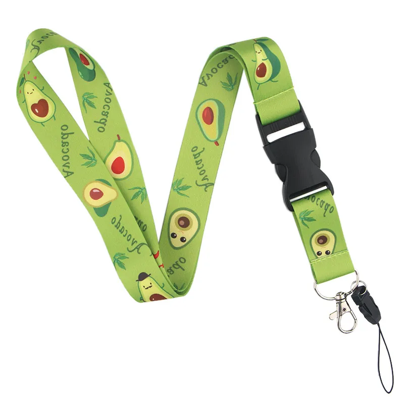 K491 фрукты авокадо брелок Lanyards бейдж Id держатель ID карта пропуск мобильный