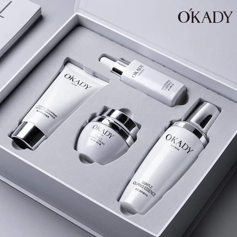 

OUPEI Whitening Crystal Translucent 4-piece Set Whitening Hydrating Moisturizing Fade facial Spot Facial Care product set