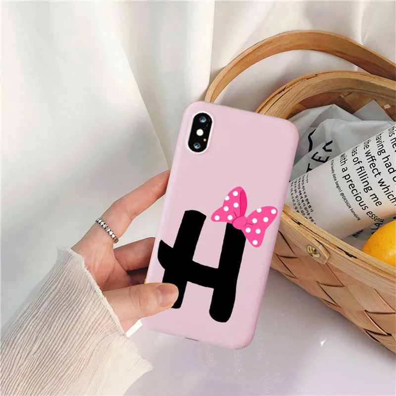 Буквы A B C D мягкий силиконовый чехол для мобильного телефона Iphone 11 Pro Max 6s Plus 7 7Plus 8