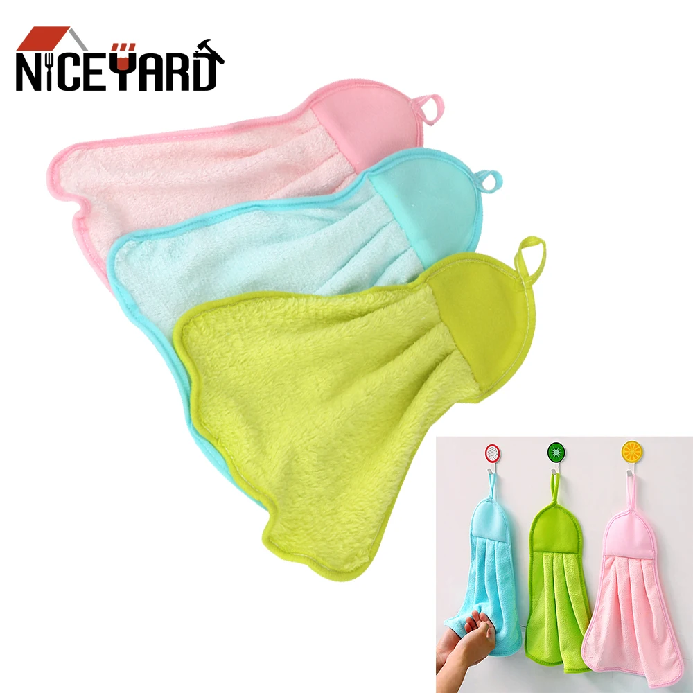 NICEYARD Кухня кухонные полотенца водопоглощение мягкие коралловые бархат