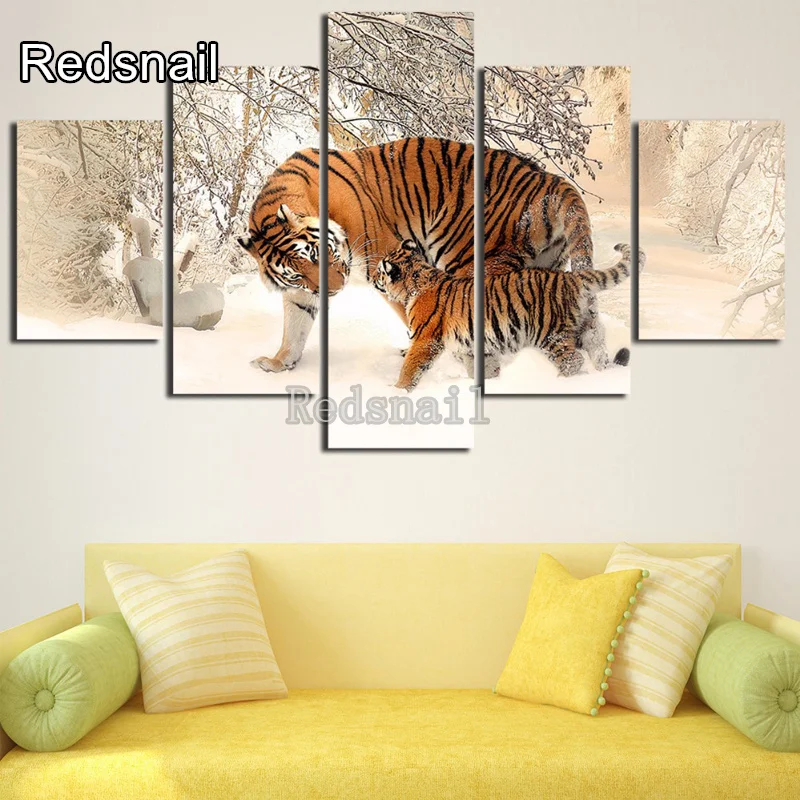 

Большая Алмазная картина все квадратные алмазные Тигры 5D DIY Алмазная вышивка животное король квадратная Алмазная вышивка, 5 штук TT2833