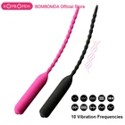 Мужской Вибратор-уретральный мастурбатор, 10 режимов, силиконовая Вибрирующая пробка для пениса, расширители уретрального звука, товары для мужчин, эротические игрушки