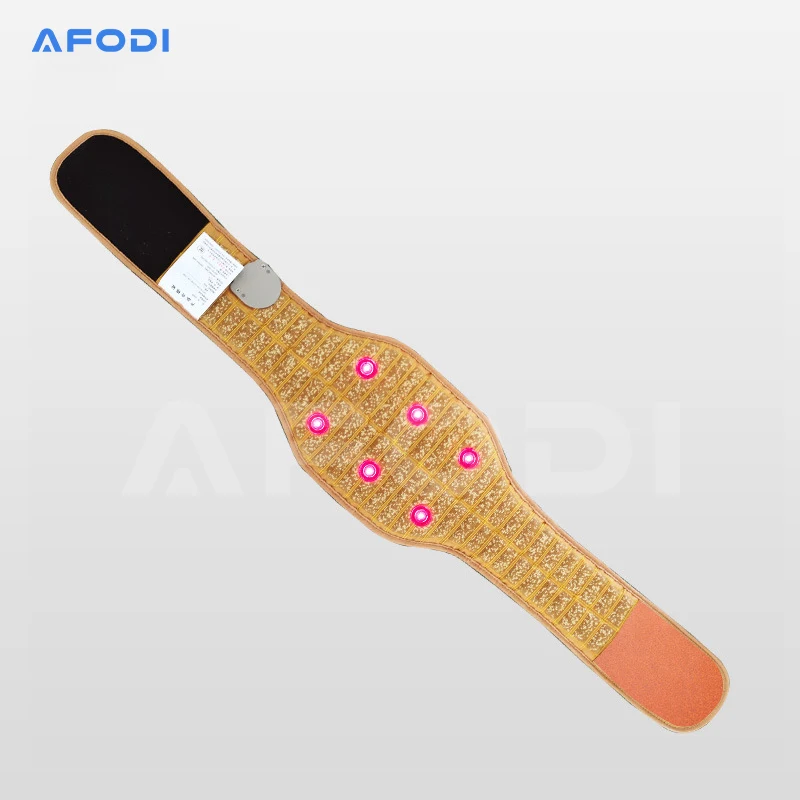 

AFODI Pain Relief Back Waist Relieve Muscle Health Care Belt Photon Negative Ion Far Infrared Heating Tourmaline Massage Mat