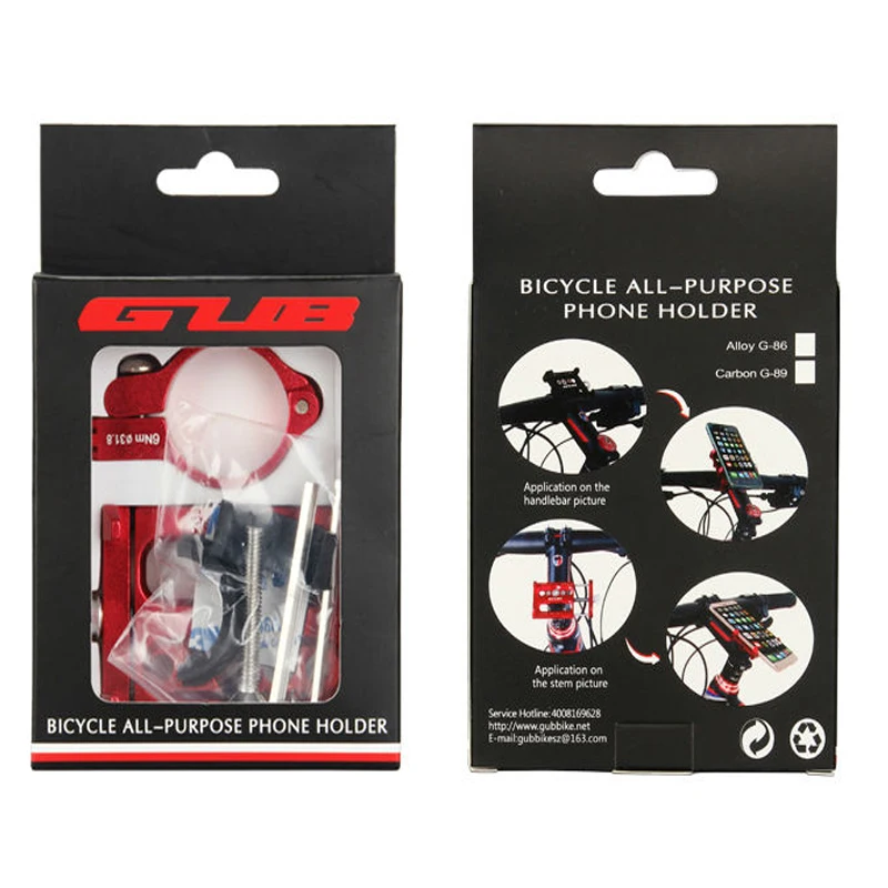 Универсальная регулируемая подставка GUB для телефона на велосипед смартфона 3 5 6 2