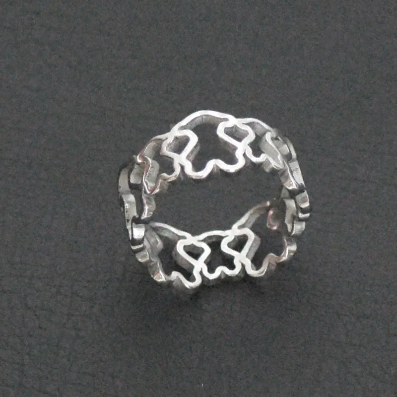 

Finger Ring Stainless Steel jewelry Fashion Bear Ring Jewelry Top-grade Plated Factory Price wholesale