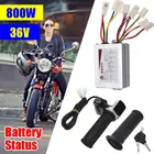 36V 800W электрический скутер части велосипеда для е-байка щетка контроллер скорости двигателя постоянного тока аксессуары Запчасти Батарея Напряжение с светодиодный Дисплей