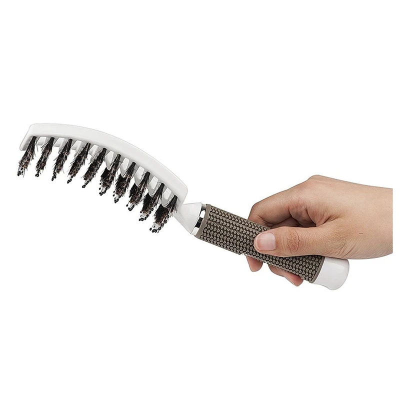 

comb Hair Brush Curved Hairbrush for Thick Hair White