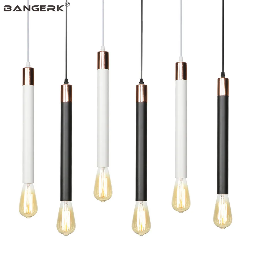 

Long Tube LED Pendant Lamp Bar Living Room Home Decor Lighting Luminaire Loft Iron Cylinder Pipe Modern Hanging Light Fixture