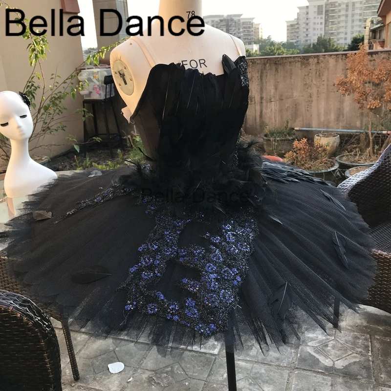 Женская балетная пачка с черным лебедем белая белым для соревнований костюм LT0019 |