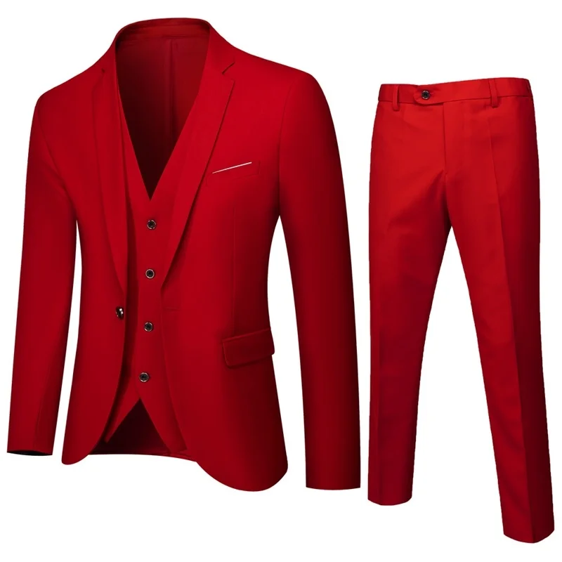 

Autumn net red handsome suit men's trend Korean version handsome fashion British style leisure two piece set