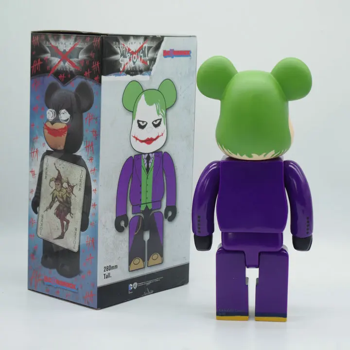 Bearbrick 400% 28 см Bearbricklys фигурки героев клоун медведь куклы ПВХ уличное искусство