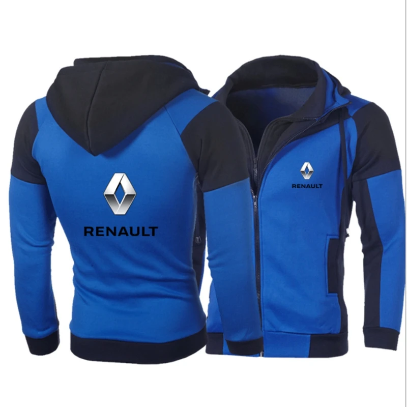 

NEW Spring Autumn Fashion Long Sleeve Cardigan Double Zipper Jacket for PENAULT Zipper Hoodie Men Pullover Sweatshirts