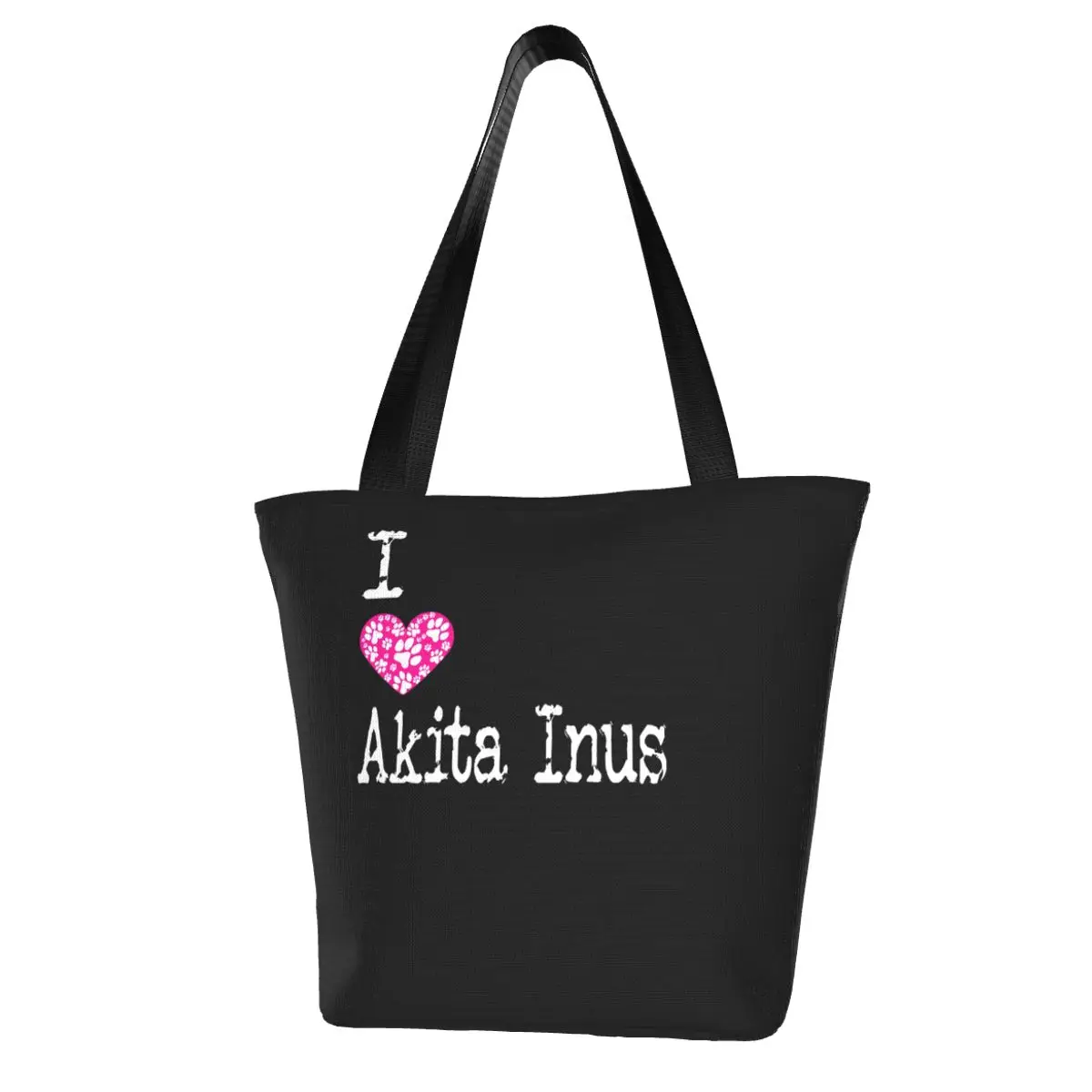 

Сумка для покупок Akita Inu, школьные сумки из полиэстера, модные многоразовые сумки для студентов