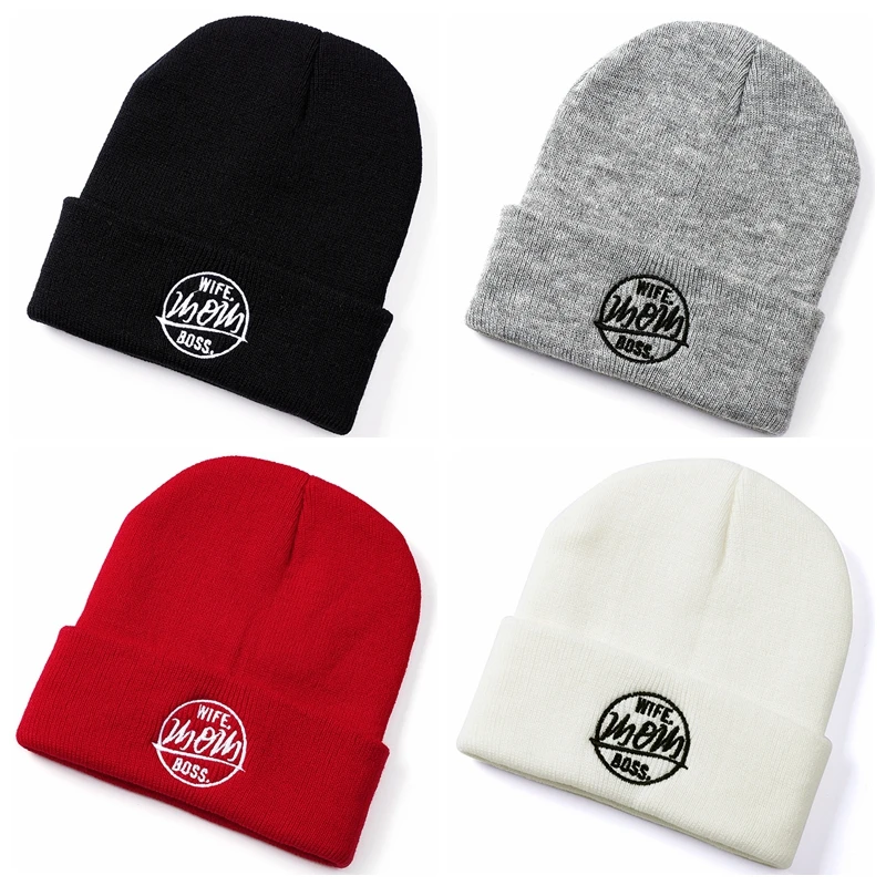 

SHATANGJU MOM Winter Women's Hats For Ladies Cuffed Knitted Beanie Cap Autumn Bonnet Casual Girl Beanies Female Solid Warm Hat