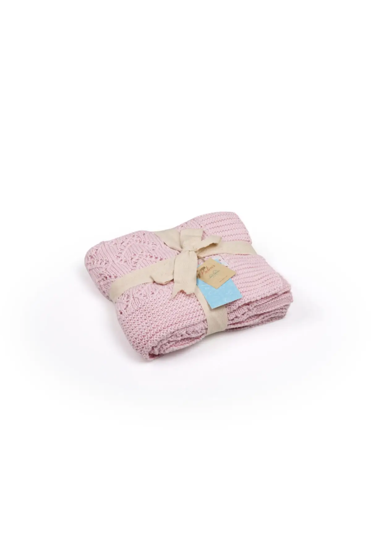 

Pink 90x90 cm Knit Baby Blanket 8681245001889