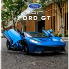 Модель автомобиля welly 1:24 Ford GT, модель автомобиля из сплава, имитация автомобиля, украшение, коллекционная игрушка в подарок, литье под давлением, модель игрушка для мальчиков