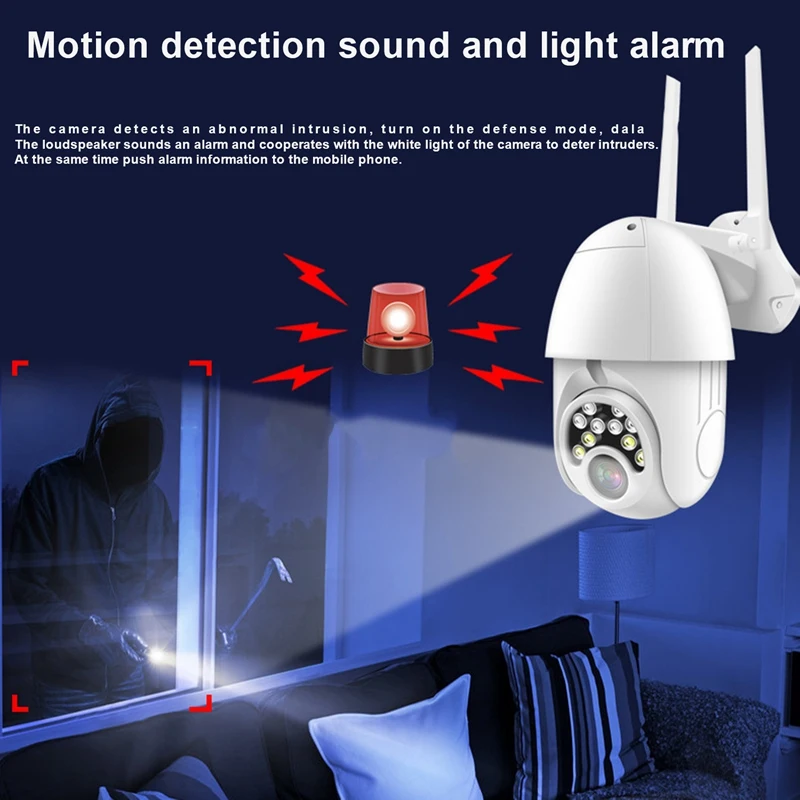 

Security Camera, 1080P Hd 200W Pixel Remote Monitoring, Intercom Wifi Spherical Security Camera